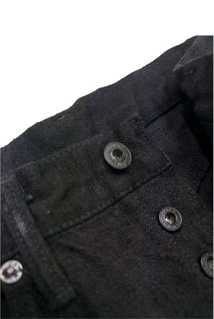 ONI246CCD-BKBK 15oz Crushed Concrete Denim Black x Black Kabuki Selvedge  Neat Straight,, medium image number 4