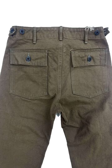ONI207-HOX-OLB 13oz  Sulfur dye Heavy Oxford Olive Brown Baker Pants,, small image number 2