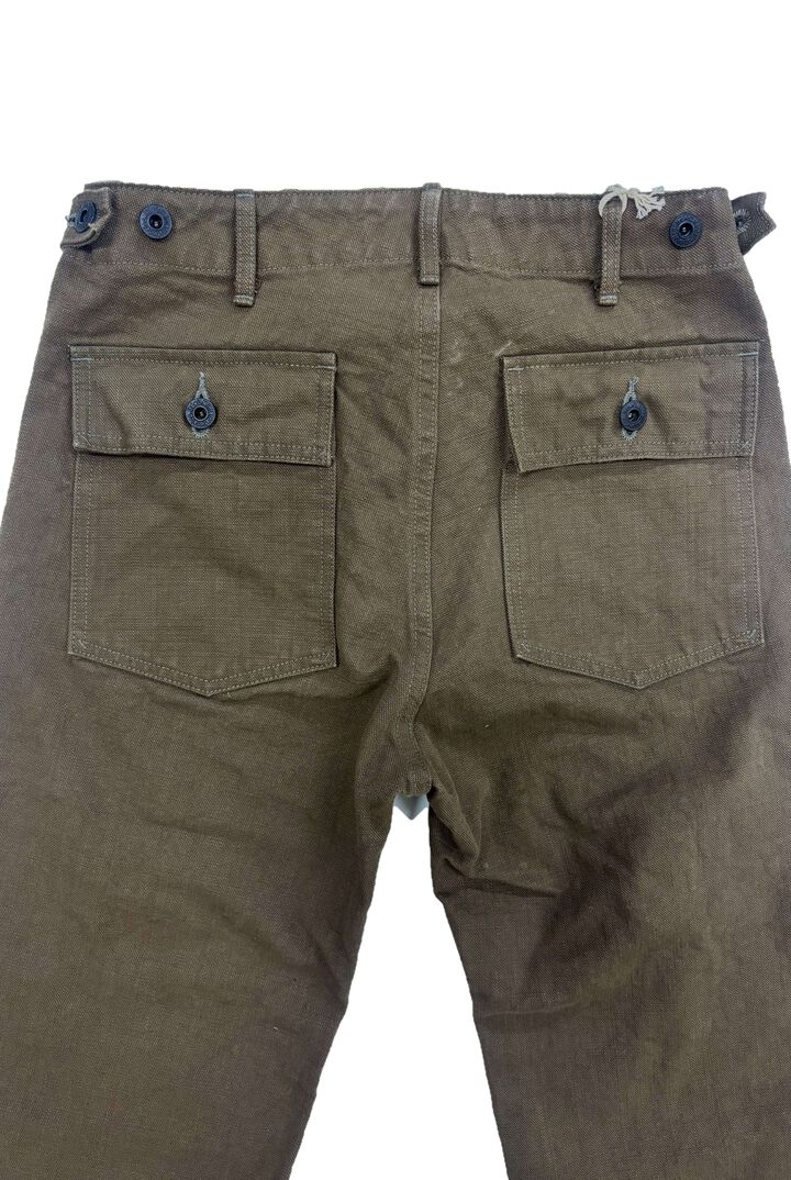 ONI207-HOX-OLB 13oz  Sulfur dye Heavy Oxford Olive Brown Baker Pants,, medium image number 2