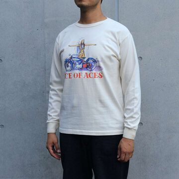 TR25AW-202 Ace of Aces OD L/S Tee,NATURAL, small image number 7