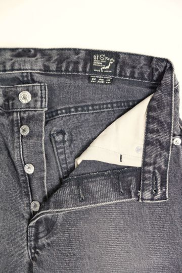 01-1050W-D61S 105 90's BLACK DENIM STONE WASH,, small image number 4