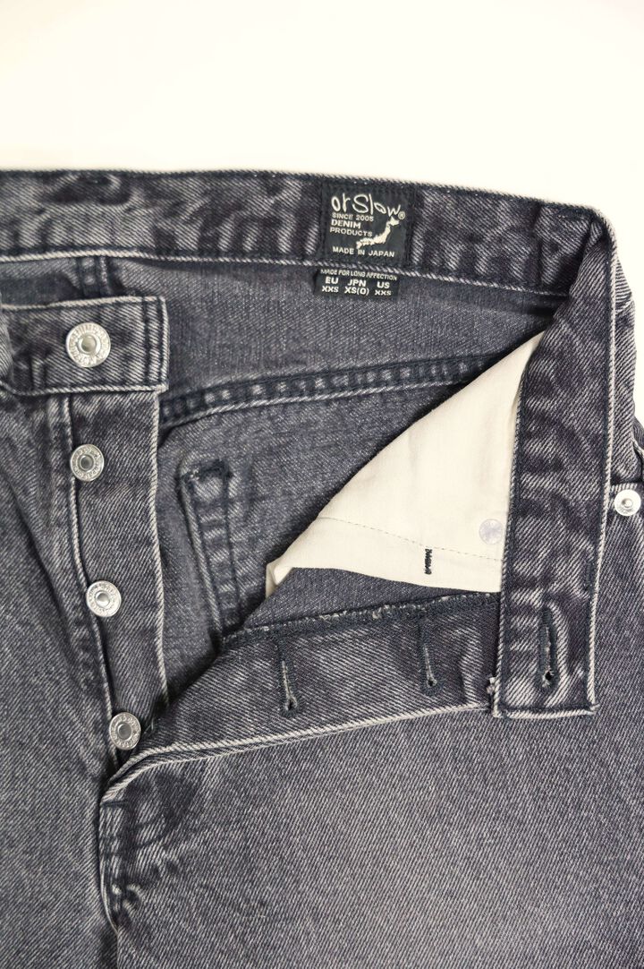 01-1050W-D61S 105 90's BLACK DENIM STONE WASH,, medium image number 4