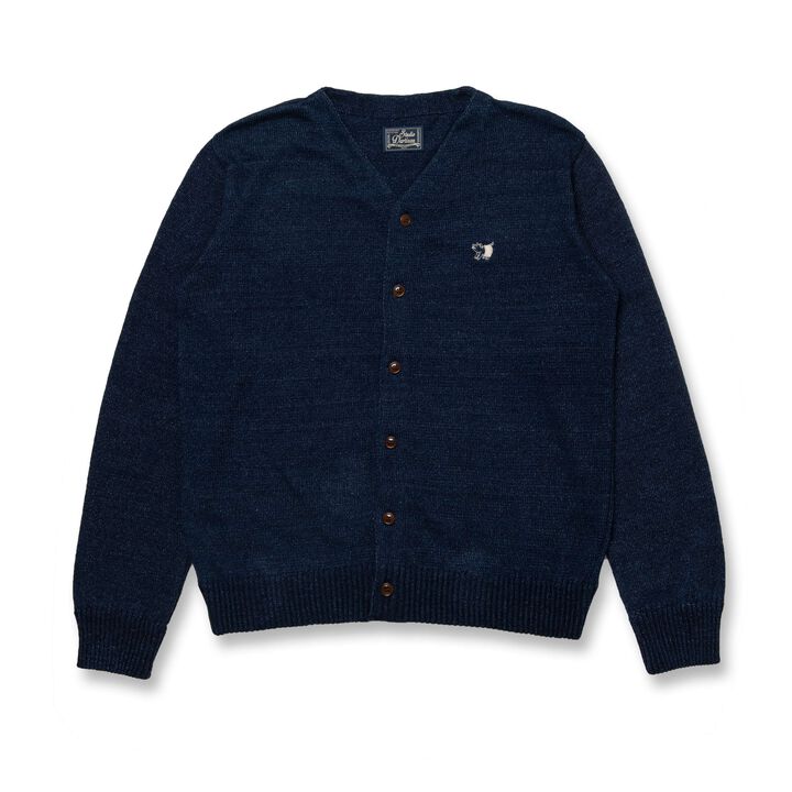 8160 Indigo Knit Cardigan,, medium