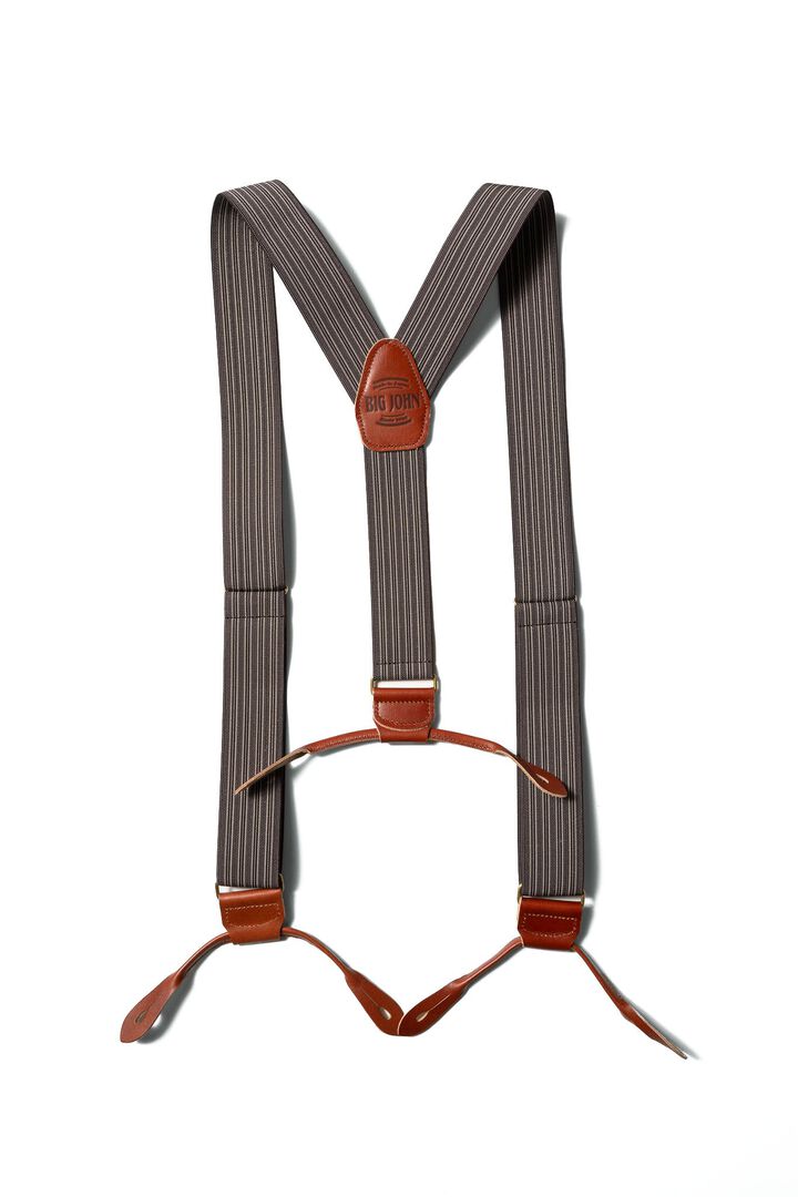 VSPD02 ORIGINAL SUSPENDERS STRIPE,BROWN, medium image number 3