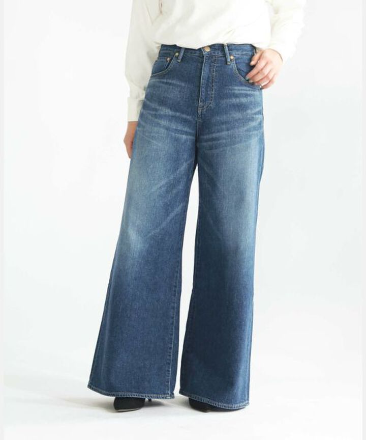 UP151301 Wide Flared Pants / 11oz Denim-25,, medium image number 0