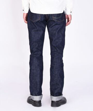 G014-MZ 14.7oz Copper Label Deep Colored Selvedge denim Slim Tapered Zipper fly-One Wash-28,, small image number 5