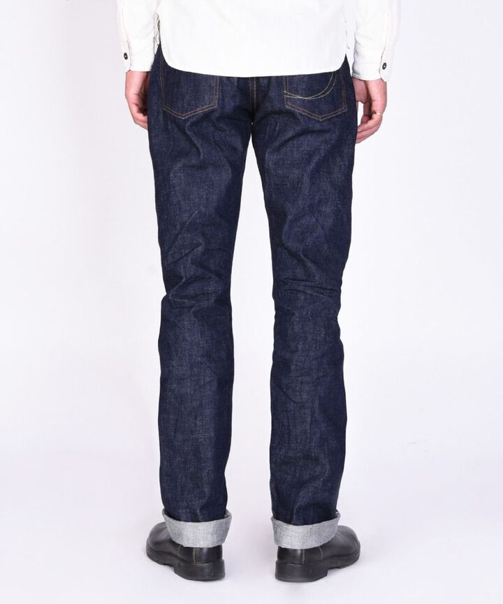 G014-MZ 14.7oz Copper Label Deep Colored Selvedge denim Slim Tapered Zipper fly-One Wash-28,, medium image number 5