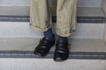 NK0901 Luxury Cotton Rib Socks,DENIM, small image number 7
