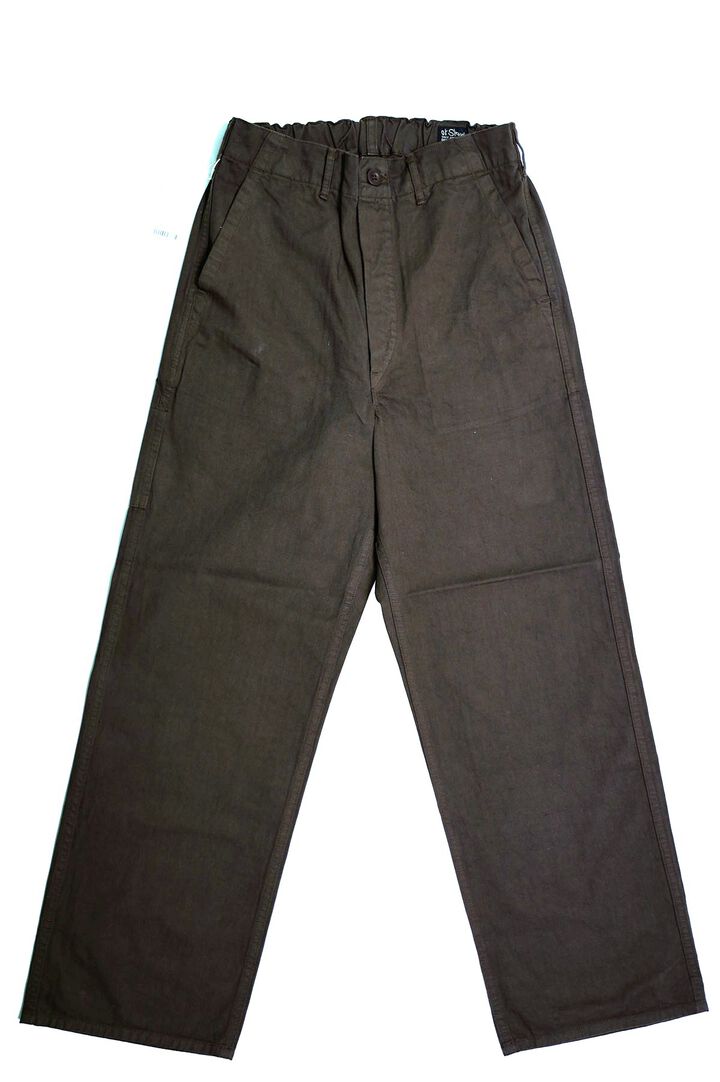03-5011 WIDE FIT FRENCH WORK PANTS (52 Coffee brown),, medium