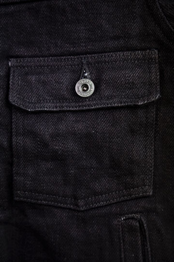 ONI-02516PZR-BK 20oz Secret Black Denim Type II Jacket with handwarmers,, small image number 4