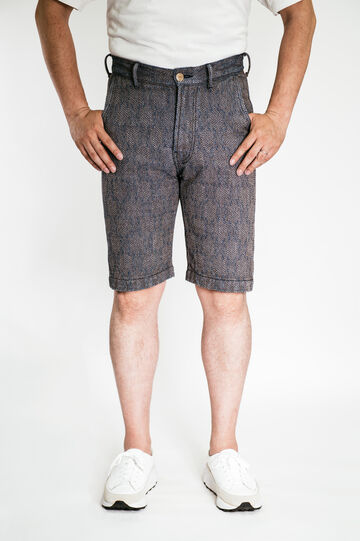 DM007 KAKISHIBU SASHIKO DENIMIOXSDA COLLAB 13OZ 'NEBUTA' SHORTS-28,, small image number 0