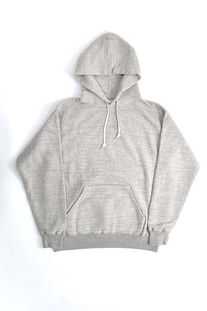 03-0016 LOOP WHEEL HOODED SWEAT SHIRT 64HEATHER GRAY,, medium