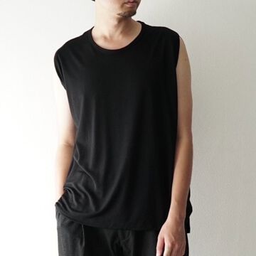 【CAPERTICA】CAP706CS29 Washable Wool Tank Top-EBONY-1,EBONY, small image number 34