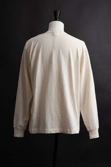 MTE014 LONG SLEEVE HENRY NECK T-SHIRT,NATURAL, small image number 1