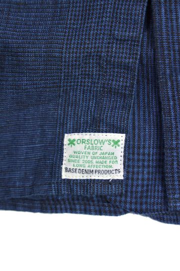 01-8068 INDIGO LINEN WORK SHIRT (101 INDIGO CHECK),, small image number 6