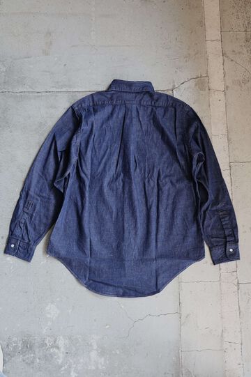01-8112 Standard Button Down Shirt Denim One Wash,, small image number 1