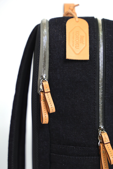 K-9 Backpack-DENIM x Vegetable Tanned Leather,DENIM x Vegetable Tanned Leather, small image number 4