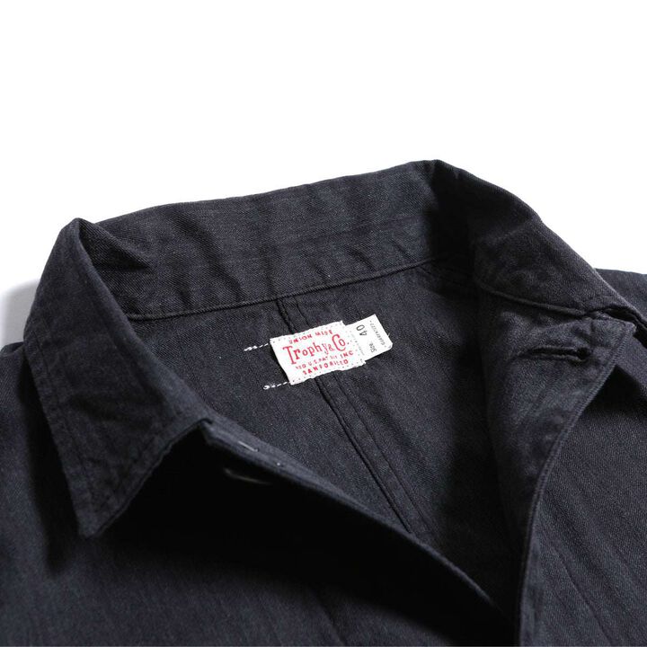 TR24SS-506 Detroit Stripe Chore Jacket,GRAY, medium image number 2