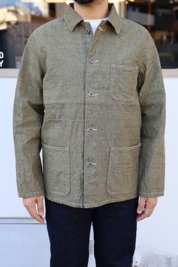 ONI03101-HC 8.3oz Heavy Chambray Coverall-KHAKI OLIVE-38,KHAKI OLIVE, small image number 30