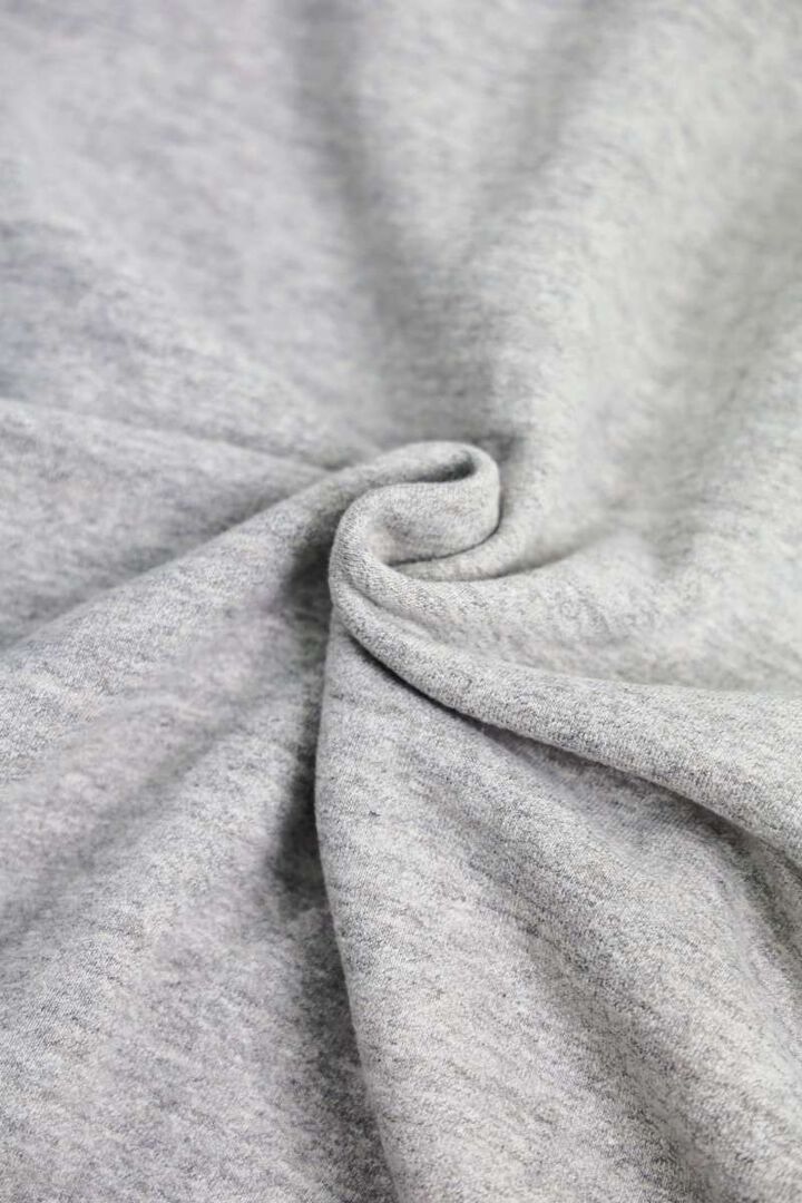 03-0015 LOOP WHEEL CREW NECK SWEAT SHIRT 64HEATHER GRAY,, medium image number 4