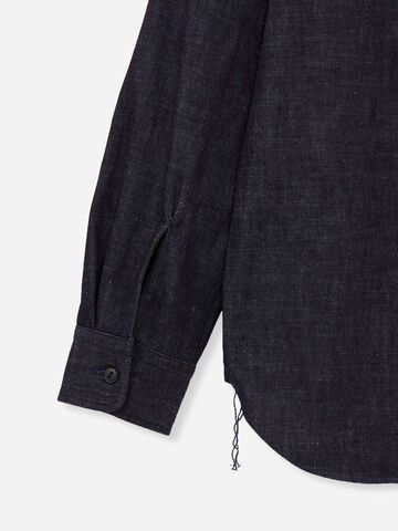 MMLS3001 8oz TRIPLE STITCH L/S DENIM SHIRT(TWO STRIPES),INDIGO, small image number 7