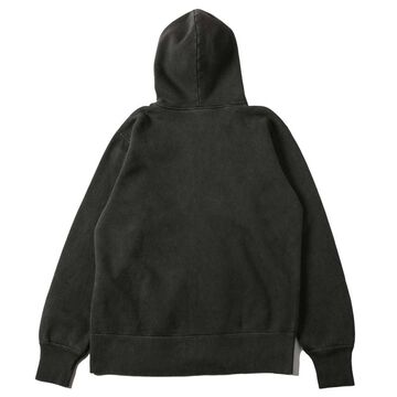 BR-3010PG  "STANDARD" COZUN ZIP HOODIE PIGMENT DYE (BLACK),BLACK, small image number 1