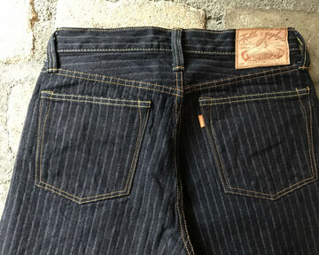 GZ-16ST-01OW 16oz Drop needle Herringbone jeans Straight(One washed)-One Washed-31,, small image number 3
