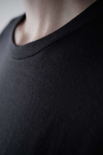 【CAPERTICA】CAP708CS02 Super140s Washable Wool Jersey / S140 Wool Tee,MIDNIGHT, small image number 14