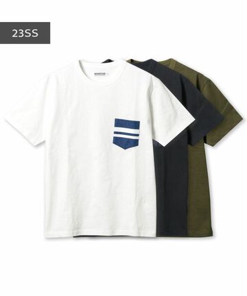 MT003 GTB DENIM POCKET T-SHIRT-OLIVE DRAB-XL,OLIVE DRAB, small image number 3