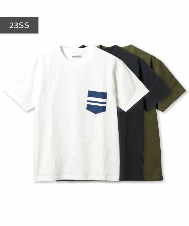 MT003 GTB DENIM POCKET T-SHIRT-OLIVE DRAB-XL,OLIVE DRAB, medium image number 3
