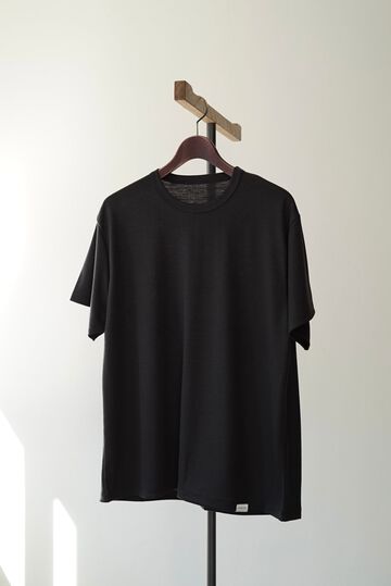 【CAPERTICA】CAP707CS02 Super140s Washable Wool DC_Jersey / RF Wool Tee,MIDNIGHT, small image number 6