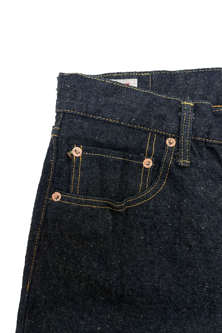 ONI622CCD-GOLV 15oz Crushed Concrete Denim Weft: Grayish Olive Kabuki Selvedge Relax Tapered,, medium image number 3