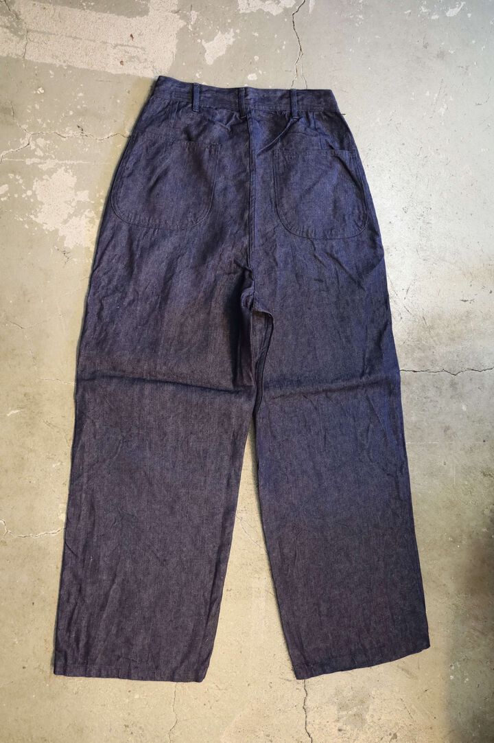 01-V5130-L81  WWII 40'S U.S NAVY LINEN DENIM UTILITY TROUSERS,, medium image number 1