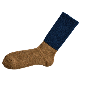 NK0208 Mohair Wool Pile Socks/Mens-SNOW NAVY-M,SNOW NAVY, small image number 3