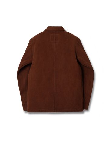 4632 17oz Amami Mud Dyed Sashiko Jacket,DARK BROWN, small image number 3