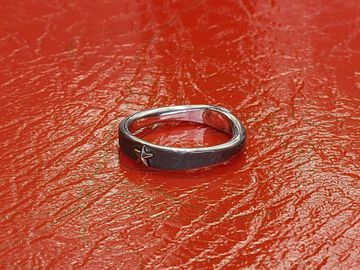 HYO-249K Gold Star Tapered RING,, small image number 1