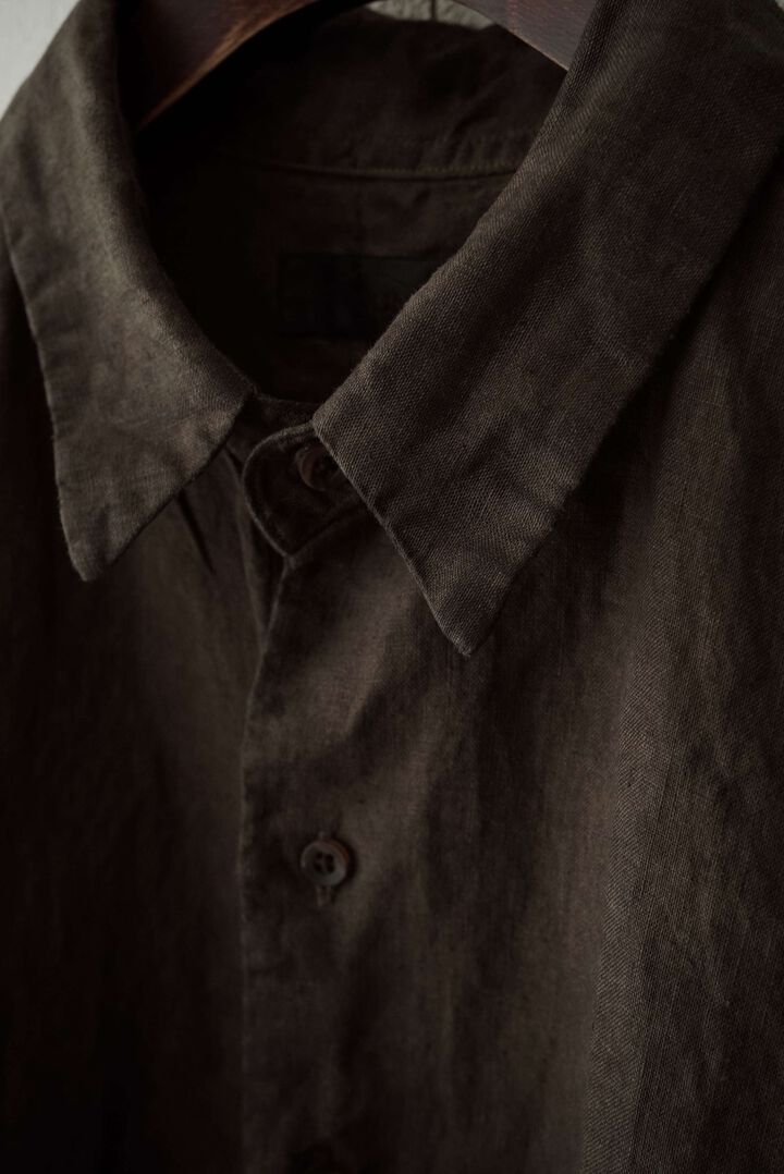 244SH08 Natural Dyed Linen / The Shirts,SUMI, medium image number 1