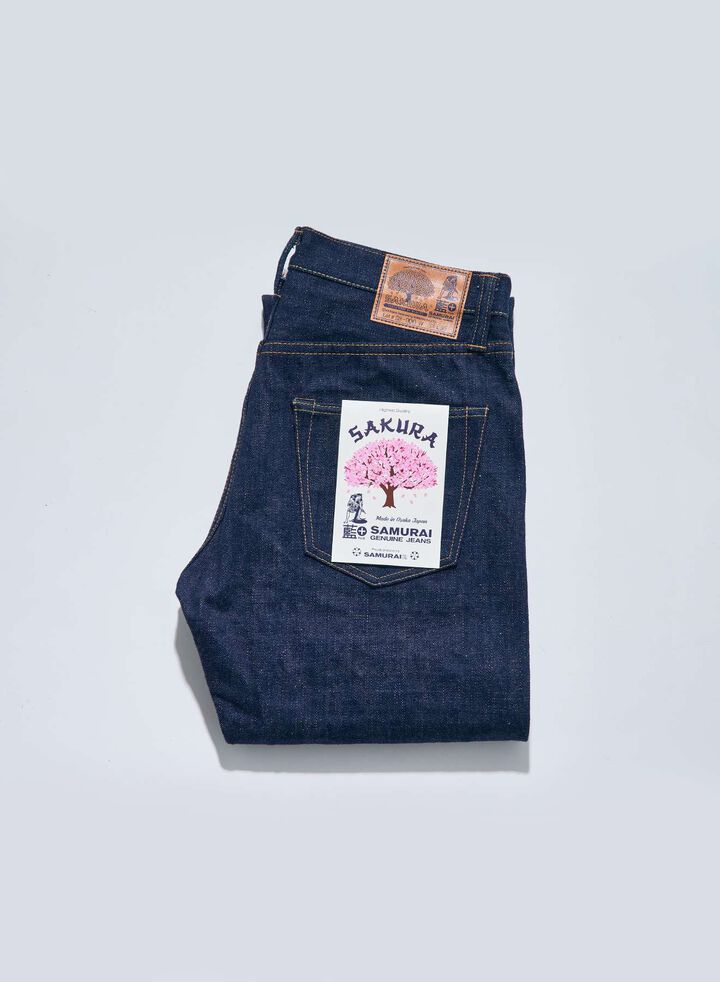 S500AX-SAKURA 18oz "AI PLUS-SAKURA" REGULAR STRAIGHT JEANS,, medium
