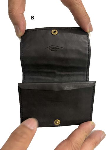 【ISTINTO x COLINA exclusive item】Handmade Leather &times; Croco/ Miniwallet,, small image number 2