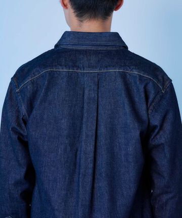 JBLS10013A 13oz Natural Indigo Denim Shirt-L,, small image number 3