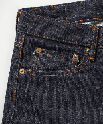 J204 CIRCLE 12.5oz African cotton vintage Selvedge tapered (One washed),, small image number 5