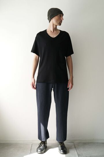 244PT06 Sashiko / Side Seamless Slacks (SUMI+INDIGO),SUMI + INDIGO, small image number 12