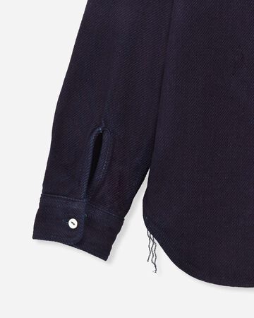 MXLS1036 TRIPLE STITCH LONG SLEEVE DOBBY SHIRT,INDIGO, small image number 7