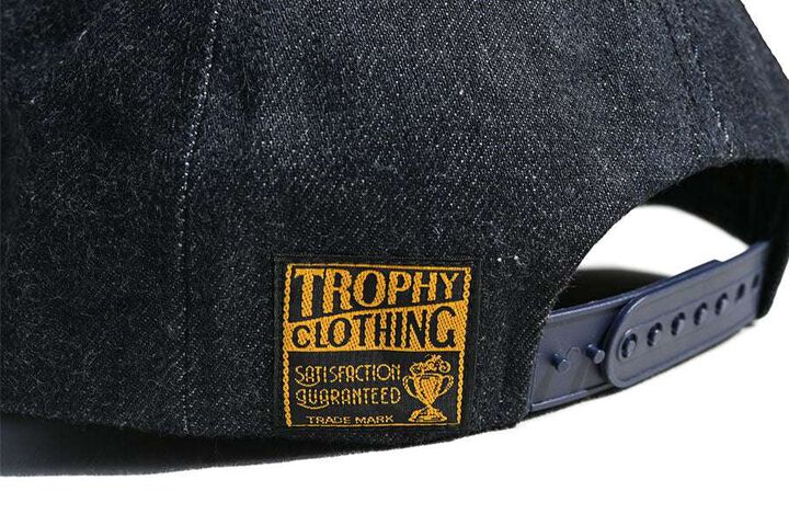 TR25SS-701 Earth Logo Denim Tracker Cap (Natural, Black, Indigo),NATURAL, medium image number 8