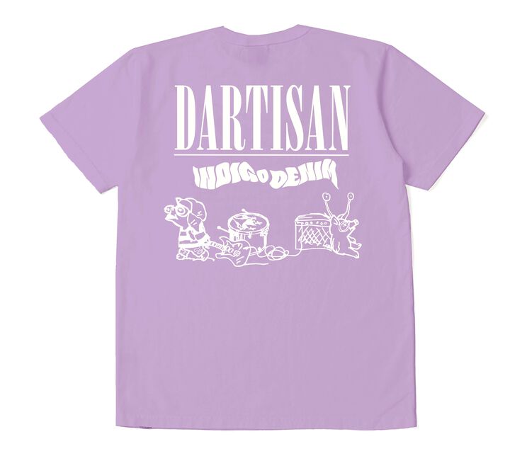 8212B US Cotton Print T-shirts,PURPLE, medium image number 1