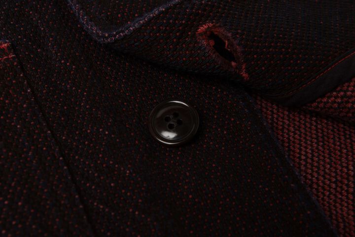 【Pre-Order】4670 13oz Bengara-dyed Sashiko Coverall,RED, medium image number 6