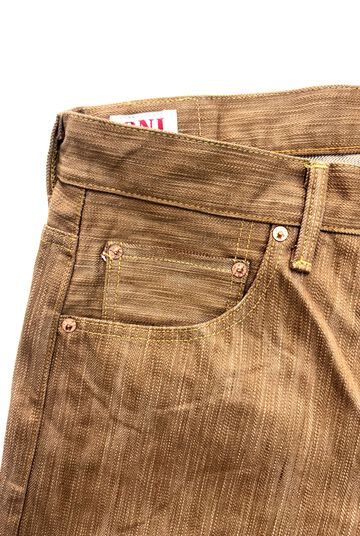 ONI275 20oz Awa Kakishibu x Kinari Denim Regular Straight,, small image number 4