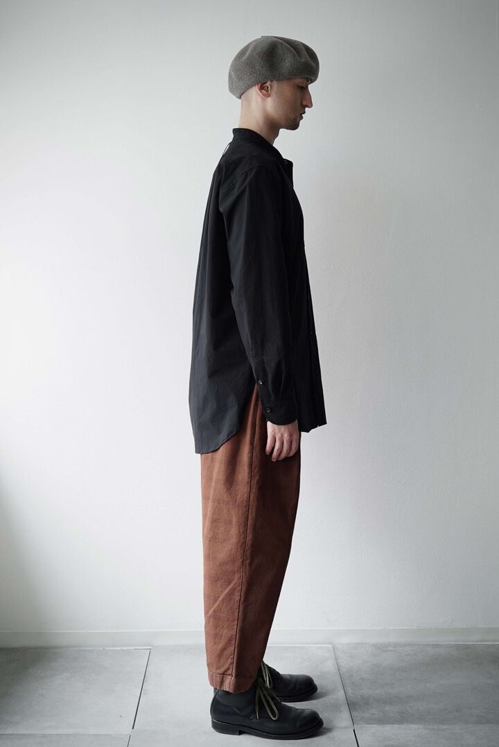 【CAPERTICA】CAP708PT08 Natural Dyed Check / Peg Top Easy Pants,BENGARA, medium image number 2