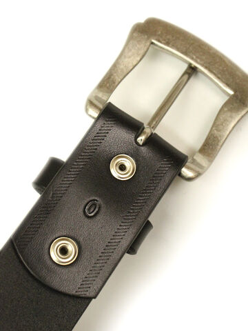OUTFITTERS LE-4065 35mm Italian Vegetable Tanned Leather Belt (Black),, small image number 2