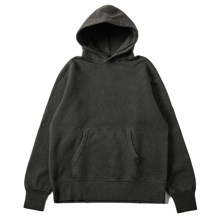 BR-3007PG "STANDARD" 30/7 COZUN Pullover Hoodie Pigmentdye (BLACK),, medium